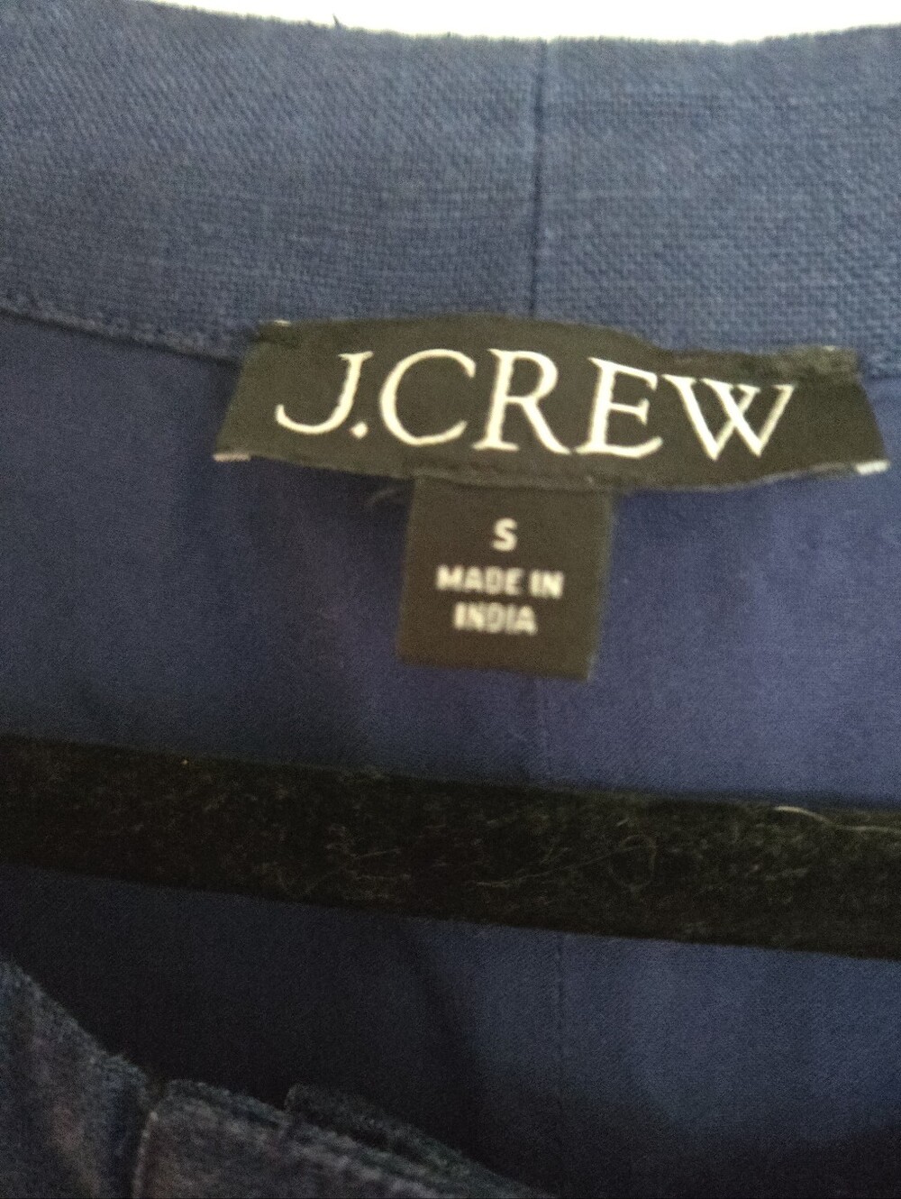 J. Crew Button Front Linen Shift Sleeveless Dress Navy Blue S - Picture 5 of 6